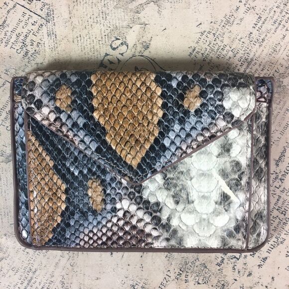 No Brand Handbags - Vegan Leather Animal Print Card Holder Coin Purse Wallet Compact Organizer